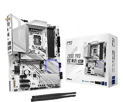 Placa Mãe ASRock Z890 Pro RS Wi-Fi White LGA 1851 DDR5