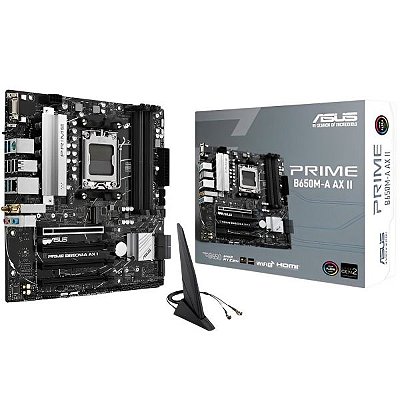 Placa Mãe Asus Prime B650M-A AX II AM5 DDR5 Micro-ATX Wifi