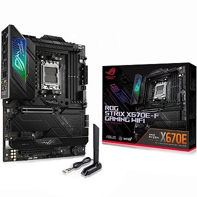 Placa Mãe Asus ROG Strix X670E-F Gaming Wifi AM5 DDR5