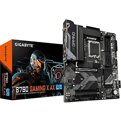 Placa Mãe Gigabyte B760 Gaming X AX LGA 1700 DDR5