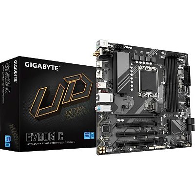 Placa Mãe Gigabyte B760M C LGA 1700 DDR5