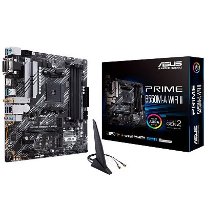 Placa-Mãe Asus Prime B550M-A Wifi II AM4 DDR4