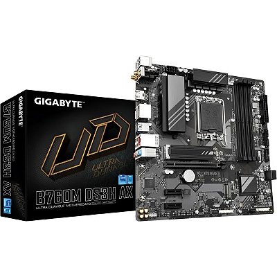 Placa-mãe Gigabyte B760M DS3H AX LGA 1700 DDR5