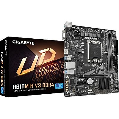 Placa-mãe Gigabyte H610M H V3 LGA 1700 DDR4