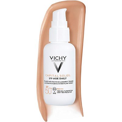 Protetor Solar Vichy Capital Soleil UV-Age Daily com Cor SPF 50+ - 40mL