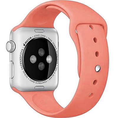 Pulseira de Silicone 4Life para Apple Watch 38/40/41 mm - Coral