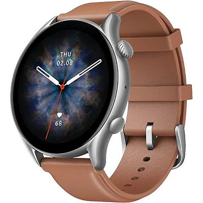 Relógio Smartwatch Amazfit GTR 4 A2040 - Couro Marrom