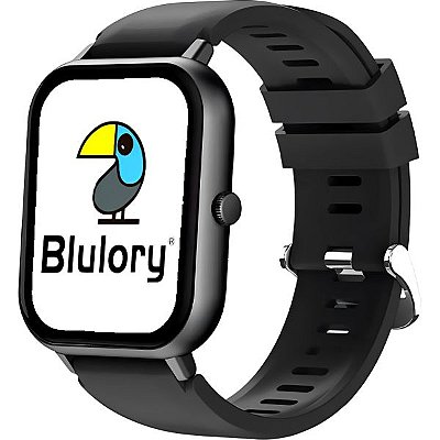 Relógio Smartwatch Blulory Glifo RS5 45 mm - Preto