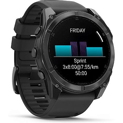 Relógio Smartwatch Garmin Fenix 8 AMOLED - Preto (010-02905-00)