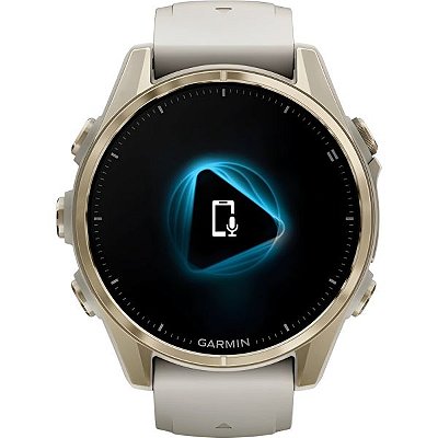 Relógio Smartwatch Garmin Fēnix 8 Sapphire 43 mm - Soft Gold/Beige (010-02903-10)