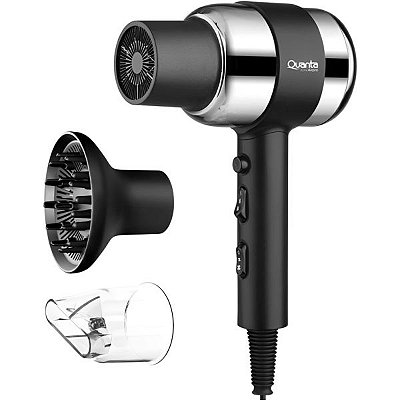 Secador de Cabelo Quanta ION Airpro QTSDC20 1700 W 220v - Black/Gray