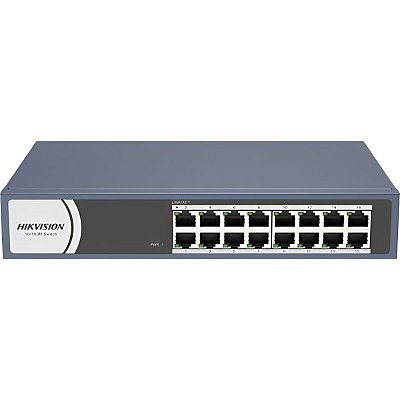 Switch Ethernet Hikvision DS-3E0116R-O 16 Portas 10/100Mbps