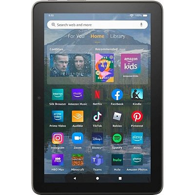Tablet Amazon Fire HD Plus 8" Wifi 10ª geração 64 GB - Slate Gray