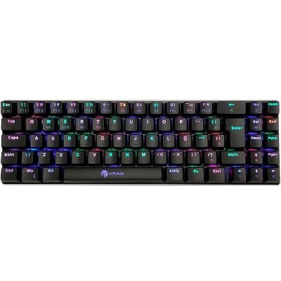 Teclado Gamer Krab KBMGK50 Backlight Bluetooth - Preto (Português)