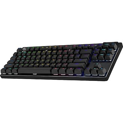 Teclado Gamer Logitech G PRO X TKL LIGHTSPEED Sem Fio - Preto (Inglês) (920-012127)