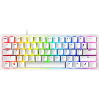 Teclado Gamer Mecânico Razer Huntsman Mini 60% Linear Switch Red USB - Branco (RZ03-03390400-R3M1)