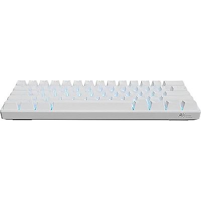 Teclado Mecânico Royal Kludge RK61 60% RGB Lineal Switch Red Hotswap Bluetooth - Branco