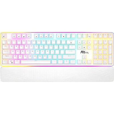 Teclado Mecânico Royal Kludge RK918 100% RGB Linear Switch Red - White