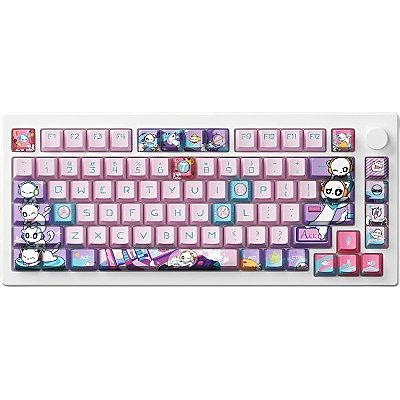 Teclado Sem Fio Akko Mod 007 7th Anniversary - Branco (Yellow Magnetic)