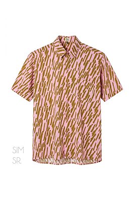 Camisa Cerdas Manga Curta