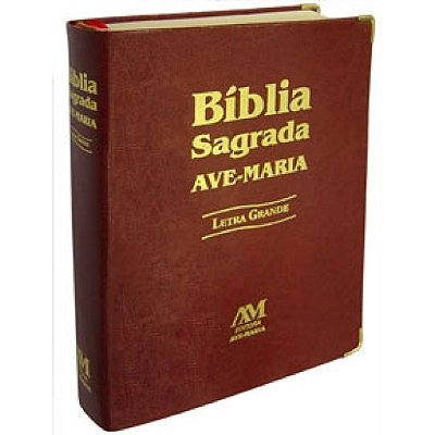Bíblia Letra Grande - Marrom - 424397
