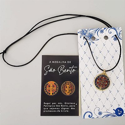 Cordão com Medalha de São Bento - 856032-01
