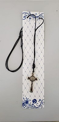 Crucifixo São Bento com cordão redonda - 1851032-03