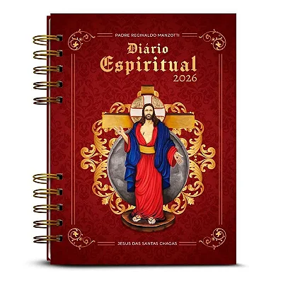 Diário Espiritual 2026 Padre Reginaldo Manzotti Capa Clássica