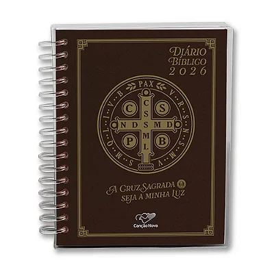 Diário Bíblico Capa Cristal São Bento 2026