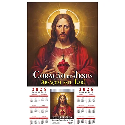 Folhinha do Sagrado Coração de Jesus 2026