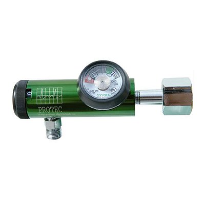 Válvula redutora de cilindro com fluxômetro digital de oxigênio
