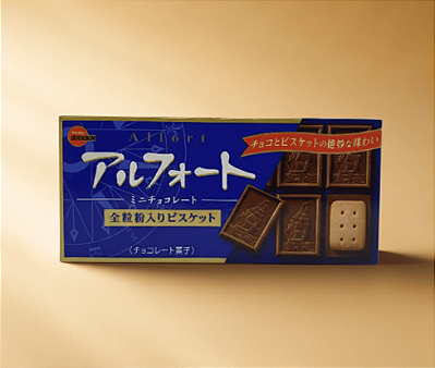 Biscoito Japonês De Chocolate Cookie Mini 59g - Bourbon Alfort