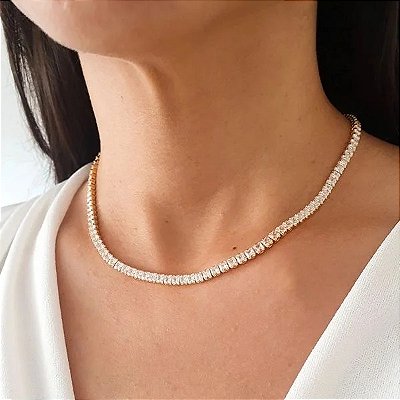 Colar Choker Riviera Cristal