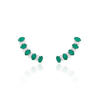 Brinco earcuff Esmeralda