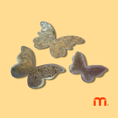 MOLDE Borboletas com 3 peças em aço