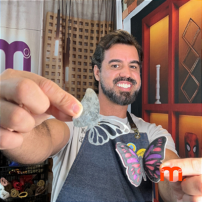 MOLDE "BORBOLETA MEIA ASA" com 1 peça em aço