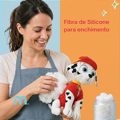 Fibra de Silicone Premium para enchimento - 500g