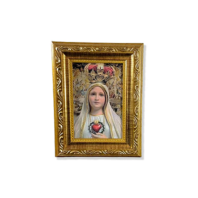 Quadro Com Moldura Resinado Nossa Senhora de Fátima