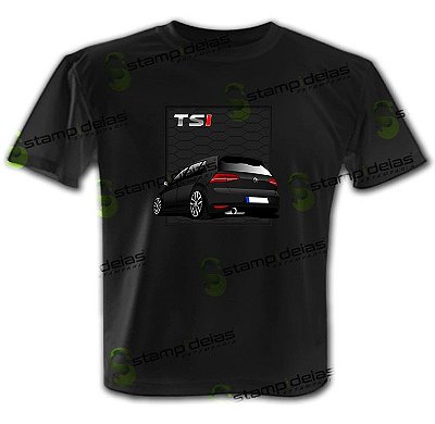 Camiseta Golf Tsi Traseira - Black