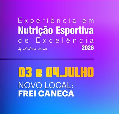 Experiência em Nutrição Esportiva de Excelência 2026 | LOTE PROMOCIONAL