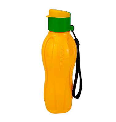 Garrafa Tupperware® Eco Tupper® Plus Amarelo Brasil - 500ml