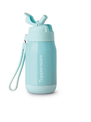 Tupperware® Garrafa Térmica Com Canudo Aquamarine - 330ml