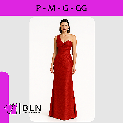 Vestido Longo 1 Ombro Só