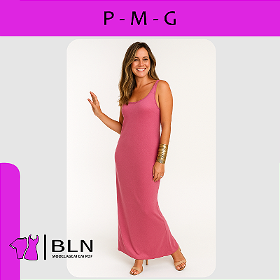 Vestido Longo Costas Cavada