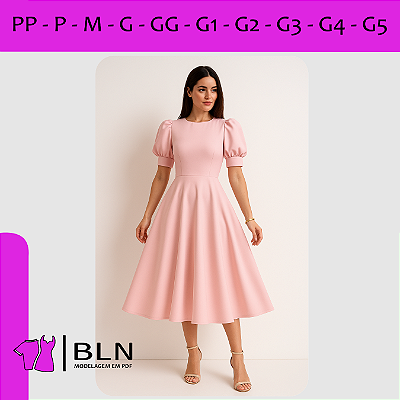 Vestido Mg Bufante Godê