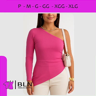 Blusa Assimétrica 1 Ombro