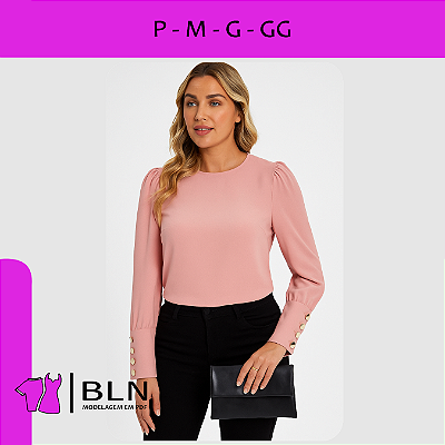 Blusa Punhos Largos