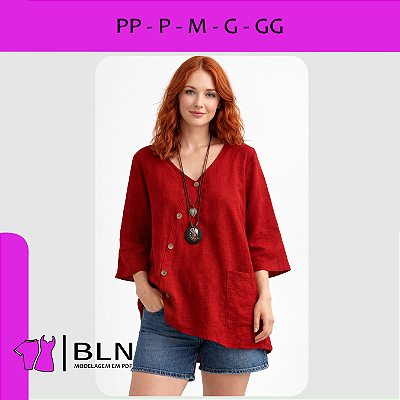 Blusa Túnica Alongada