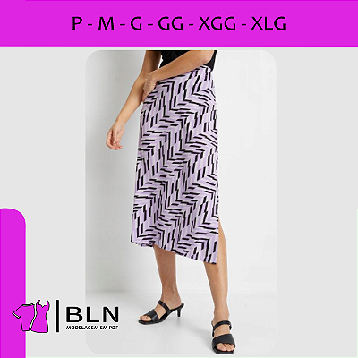 Saia Midi Fendas Laterais