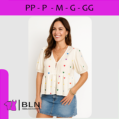Blusa Abertura Frente